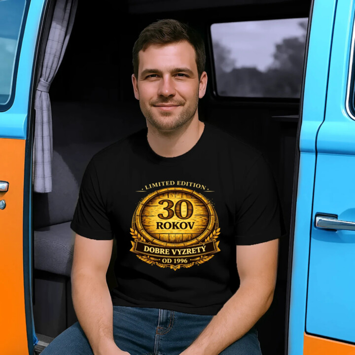 Limited edition 30 rokov - dobre vyzretý - od 1996 - pánske tričko s potlačou