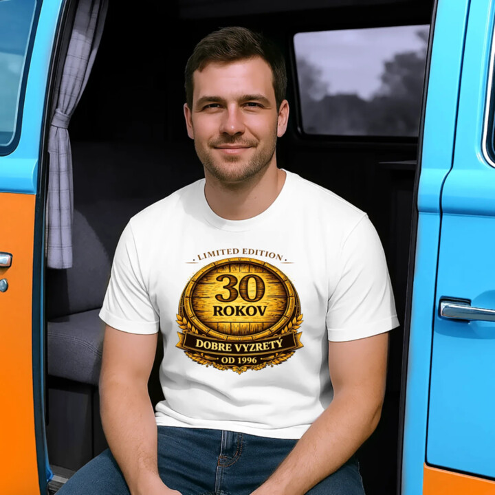 Limited edition 30 rokov - dobre vyzretý - od 1996 - pánske tričko s potlačou