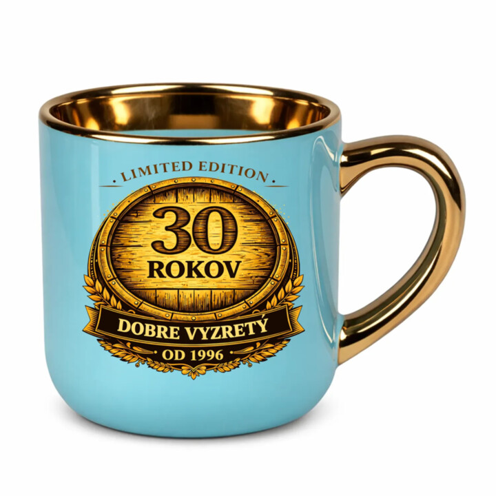 Limited edition 30 rokov - dobre vyzretý - od 1996 – Elegantný hrnček na darček
