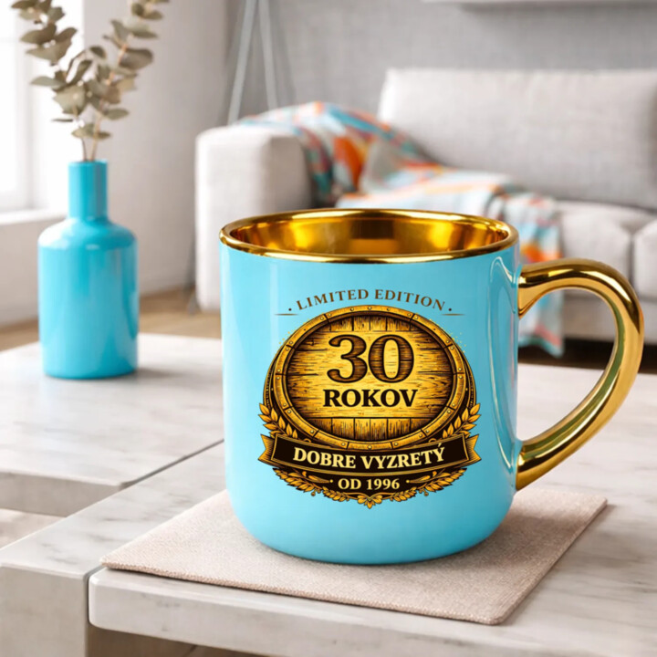 Limited edition 30 rokov - dobre vyzretý - od 1996 – Elegantný hrnček na darček