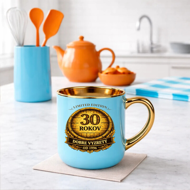 Limited edition 30 rokov - dobre vyzretý - od 1996 – Elegantný hrnček na darček