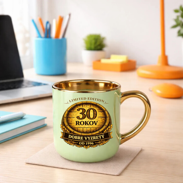 Limited edition 30 rokov - dobre vyzretý - od 1996 – Elegantný hrnček na darček