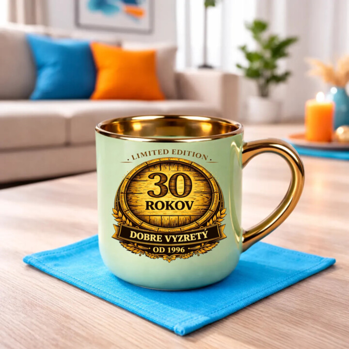 Limited edition 30 rokov - dobre vyzretý - od 1996 – Elegantný hrnček na darček