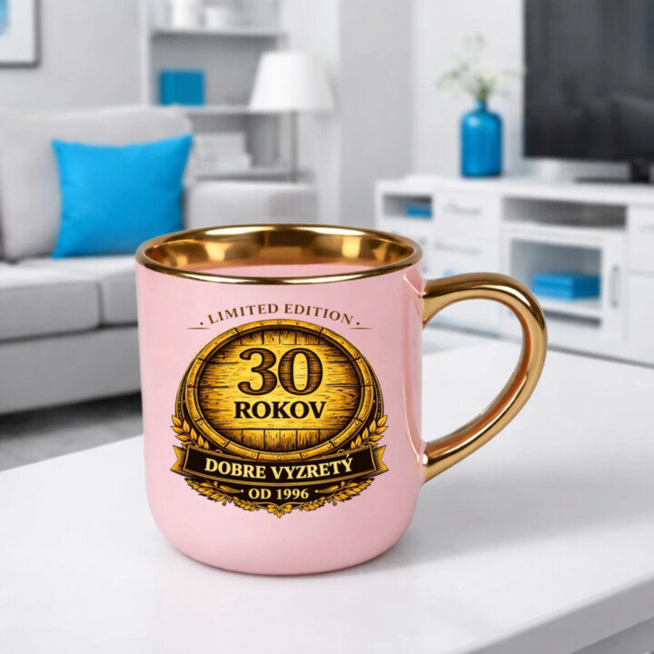 Limited edition 30 rokov - dobre vyzretý - od 1996 – Elegantný hrnček na darček