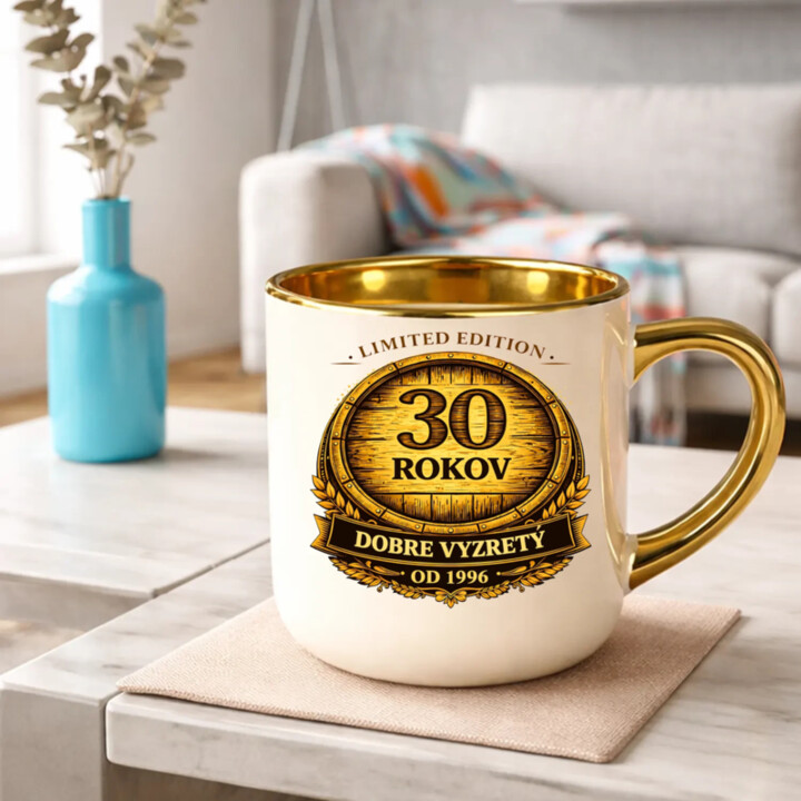 Limited edition 30 rokov - dobre vyzretý - od 1996 – Elegantný hrnček na darček