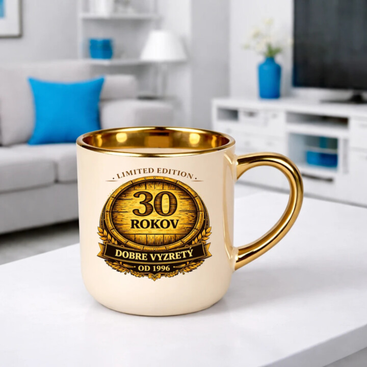 Limited edition 30 rokov - dobre vyzretý - od 1996 – Elegantný hrnček na darček