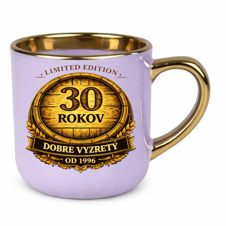 Limited edition 30 rokov - dobre vyzretý - od 1996 – Elegantný hrnček na darček