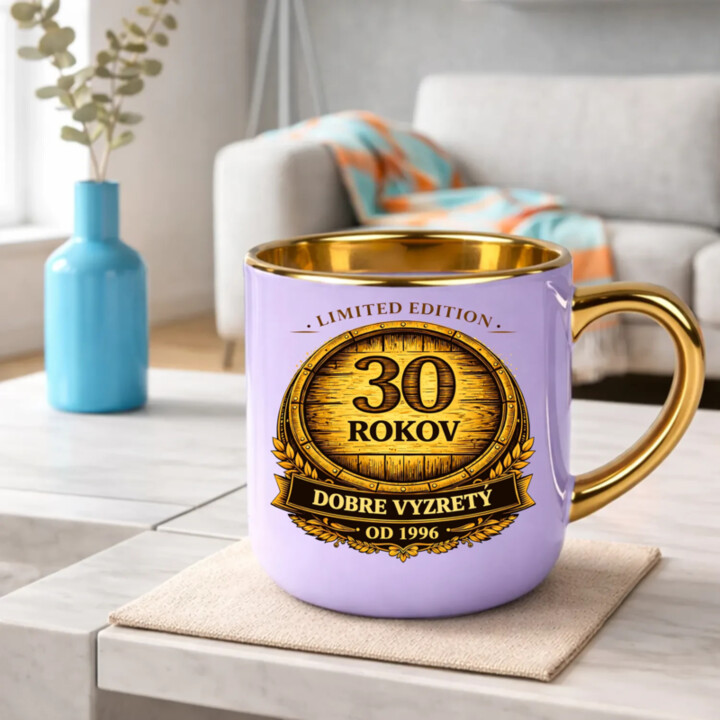 Limited edition 30 rokov - dobre vyzretý - od 1996 – Elegantný hrnček na darček