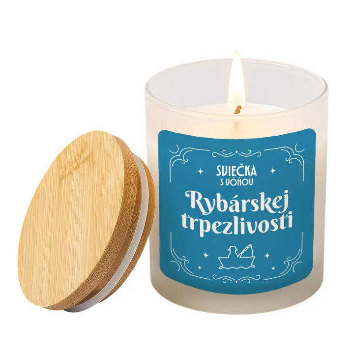Sviečka s vôňou rybárskej trpezlivosti - vonná sviečka ako darček