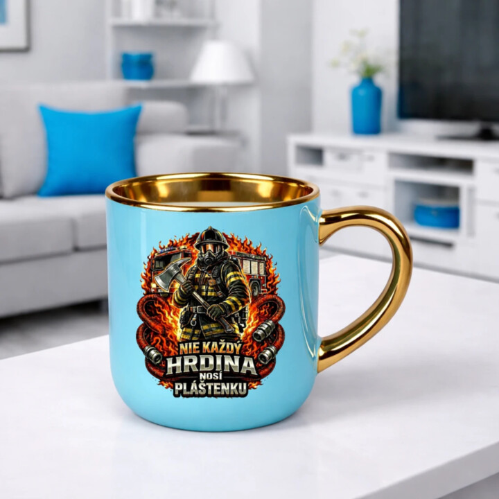 Nie každý hrdina nosí pláštenku - Hasič – Elegantný hrnček na darček