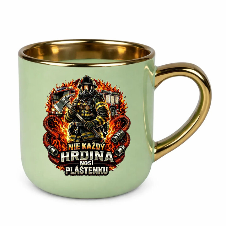 Nie každý hrdina nosí pláštenku - Hasič - Elegantný hrnček na darček