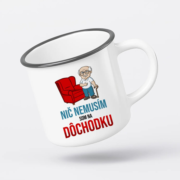 Darčeková sada pre dôchodcu - čaj, hrnček, sviečka a blahoželanie