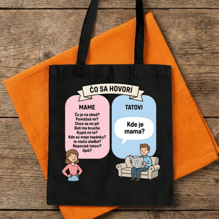 Čo sa hovorí mame - taška s potlačou