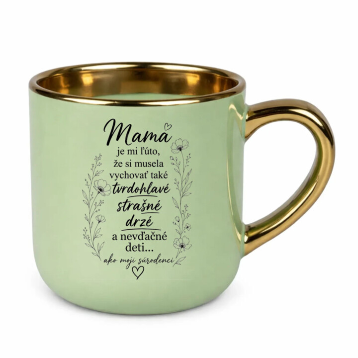 Mama, je mi ľúto – Elegantný hrnček na darček