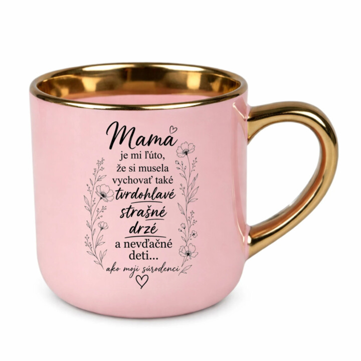 Mama, je mi ľúto – Elegantný hrnček na darček