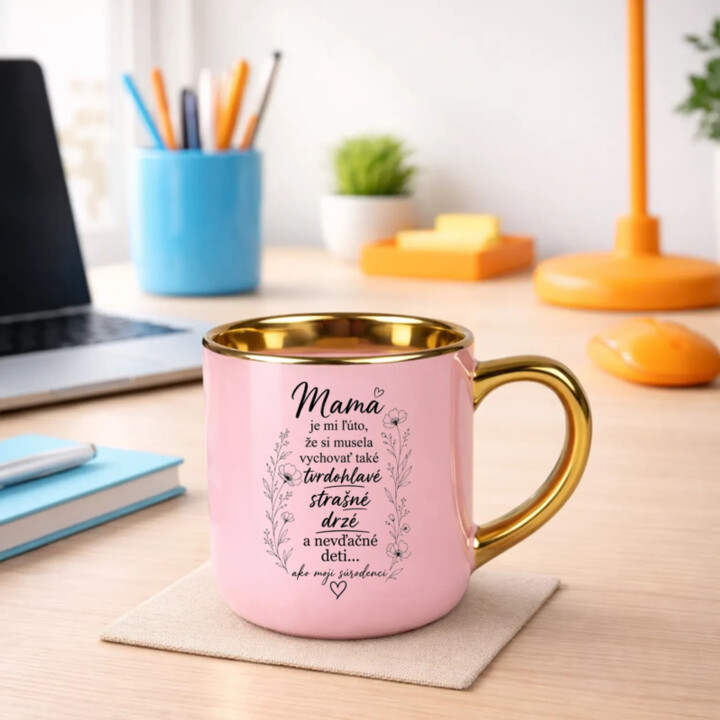 Mama, je mi ľúto – Elegantný hrnček na darček