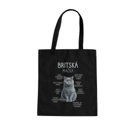 Britská mačka - Anatómia - taška s potlačou