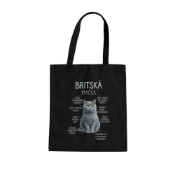 Britská mačka - Anatómia - taška s potlačou