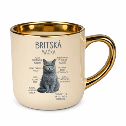 Britská mačka - Anatómia – Elegantný hrnček na darček