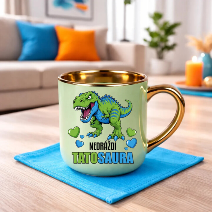 Nedráždi tatosaura – Elegantný hrnček na darček