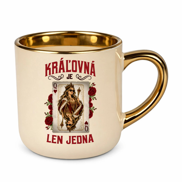 Kráľovná je len jedna – Elegantný hrnček na darček
