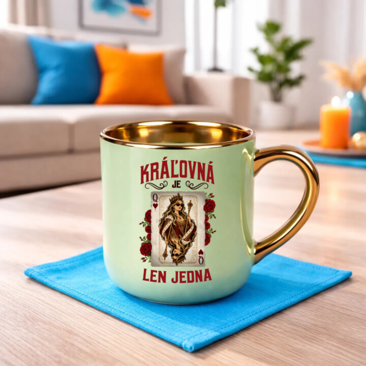 Kráľovná je len jedna – Elegantný hrnček na darček