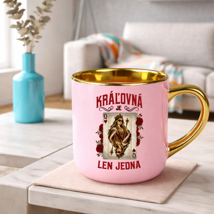 Kráľovná je len jedna – Elegantný hrnček na darček