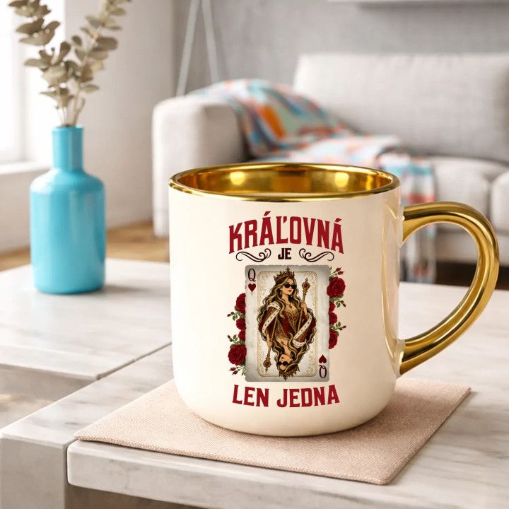 Kráľovná je len jedna – Elegantný hrnček na darček