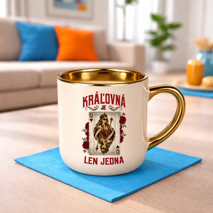 Kráľovná je len jedna – Elegantný hrnček na darček