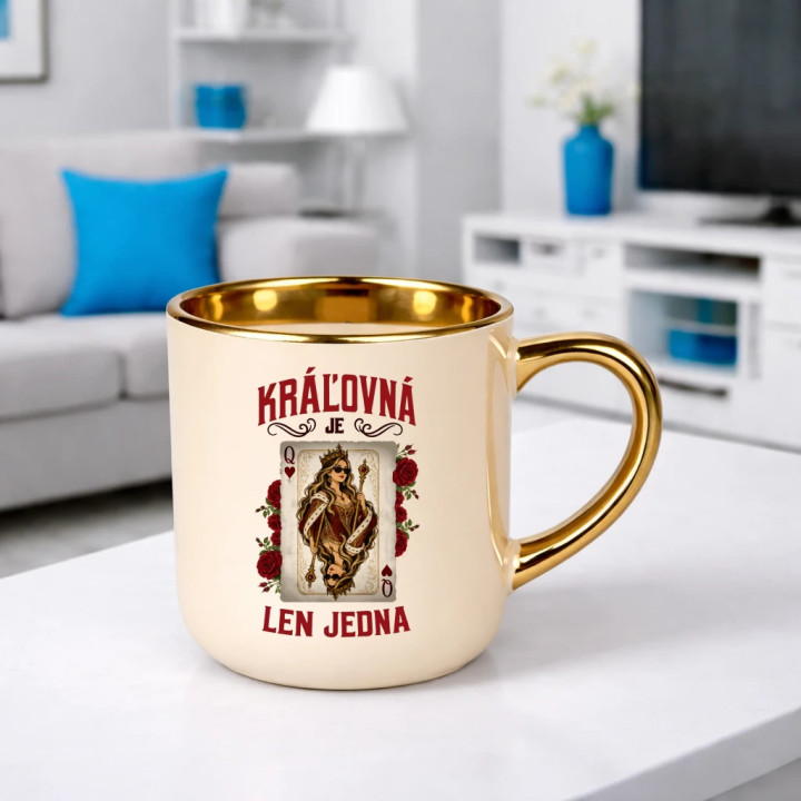 Kráľovná je len jedna – Elegantný hrnček na darček