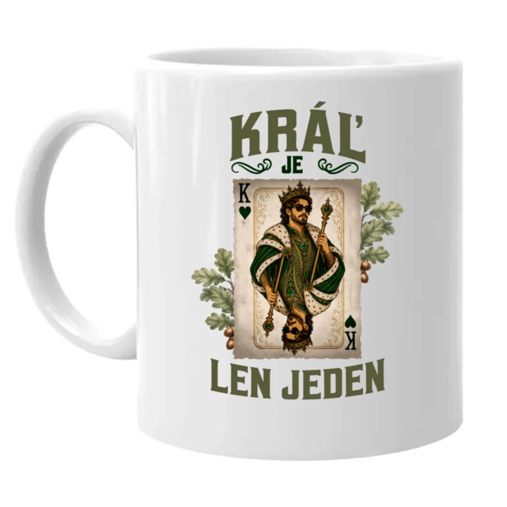 Kráľ je len jeden - keramický hrnček s potlačou