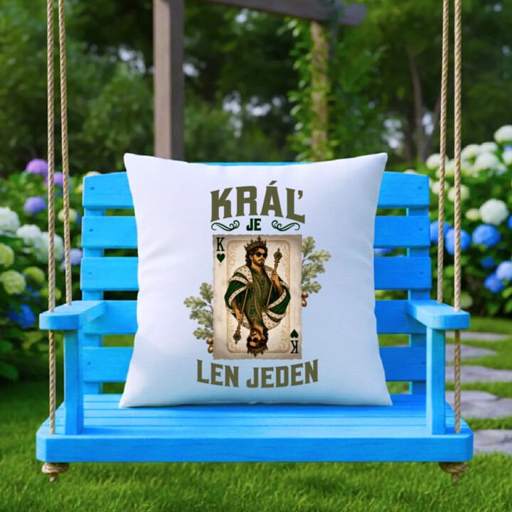 Kráľ je len jeden - vankúš s potlačou