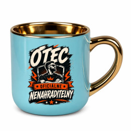 Otec – oficiálne nenahraditeľný – Elegantný hrnček na darček