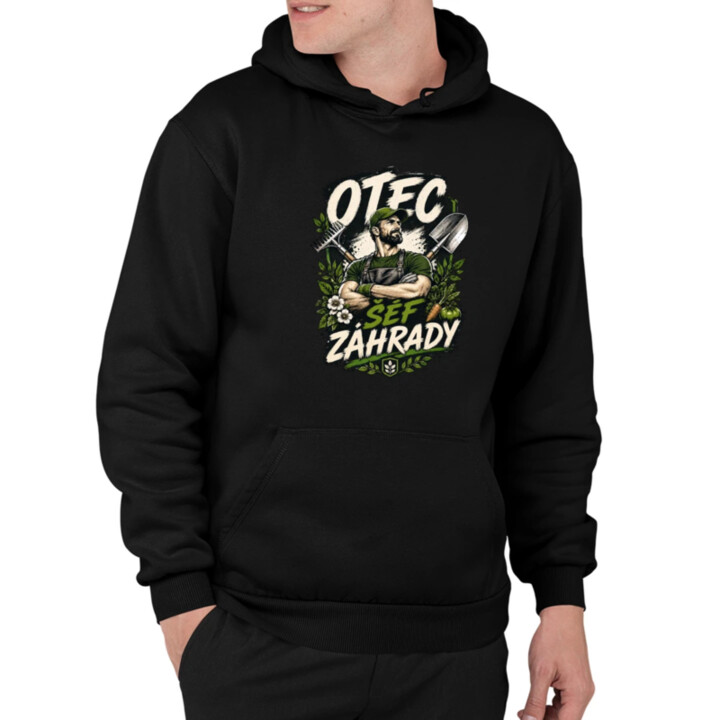Otec šéf záhrady  - pánska mikina s potlačou