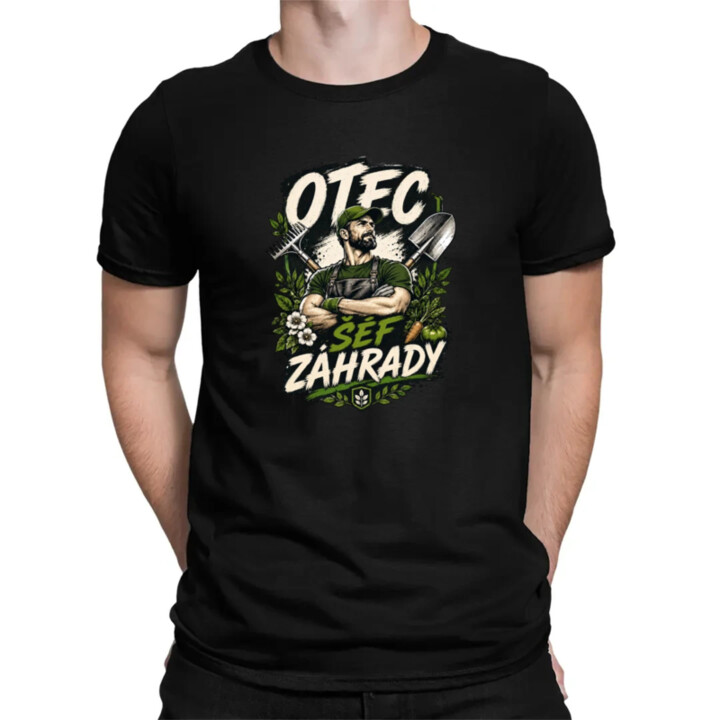 Otec šéf záhrady - pánske tričko s potlačou