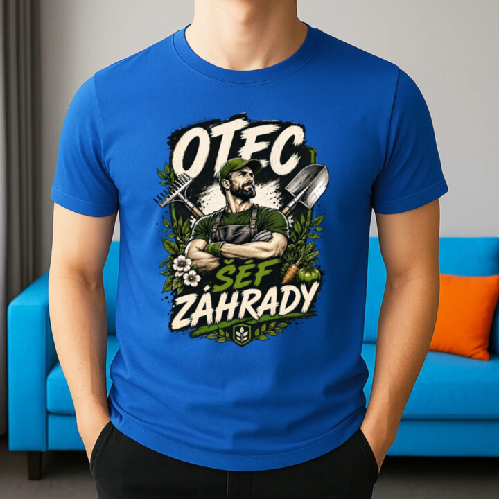 Otec šéf záhrady - pánske tričko s potlačou