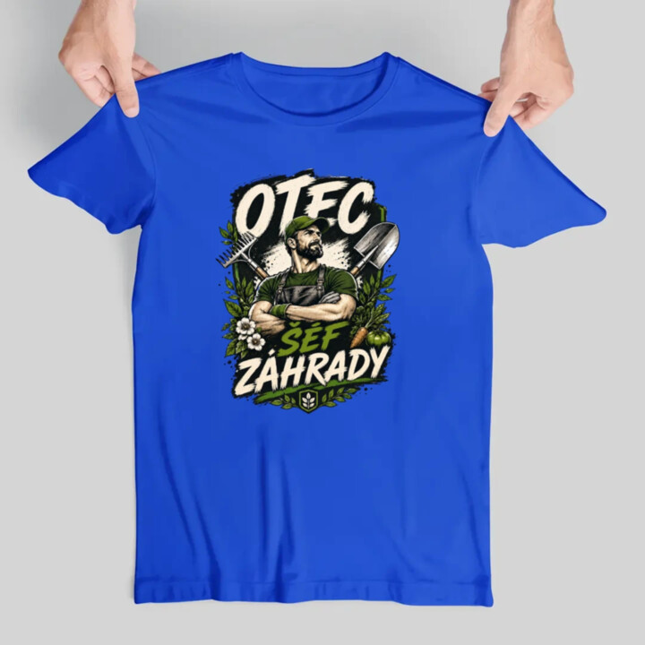 Otec šéf záhrady - pánske tričko s potlačou