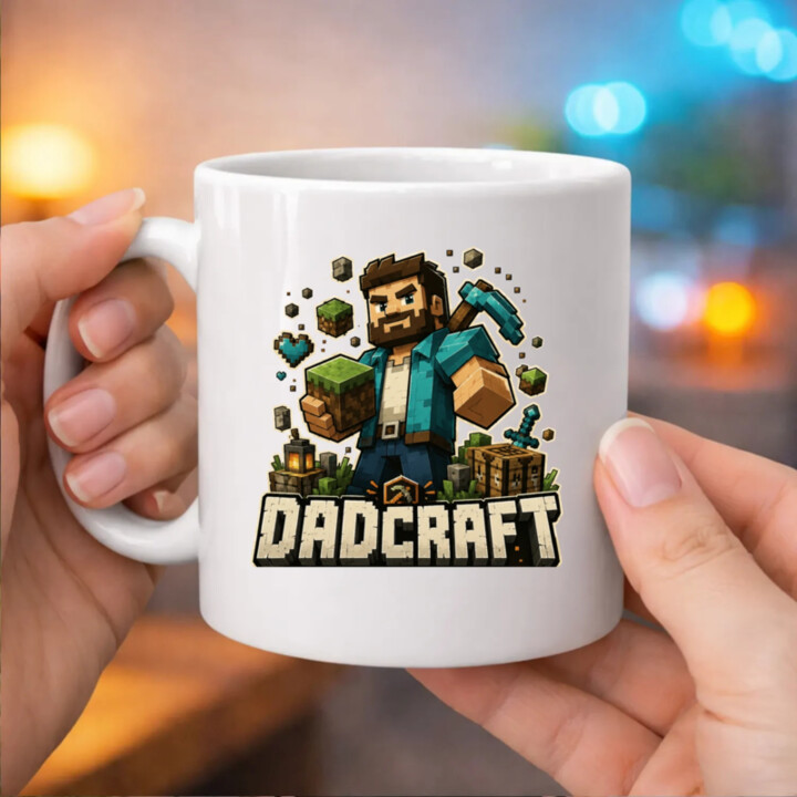 Dadcraft - keramický hrnček s potlačou