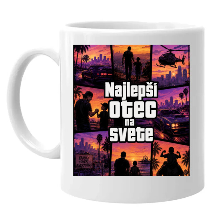 Najlepší otec na svete - keramický hrnček s potlačou