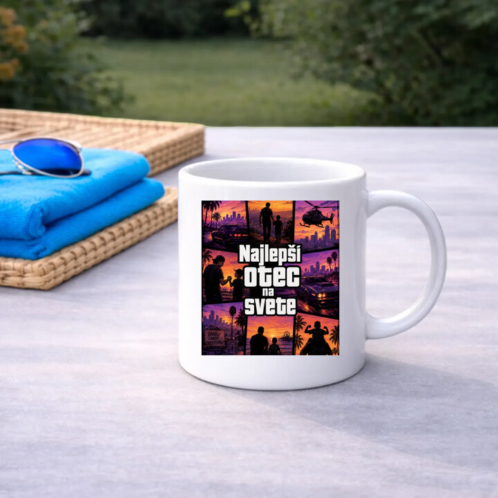 Najlepší otec na svete - keramický hrnček s potlačou