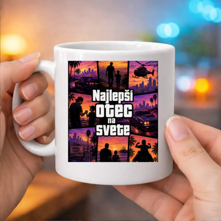 Najlepší otec na svete - keramický hrnček s potlačou