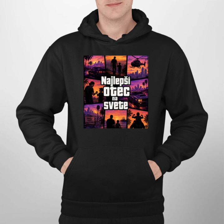 Najlepší otec na svete  - pánska mikina s potlačou