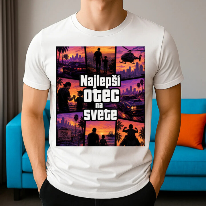 Najlepší otec na svete - pánske tričko s potlačou