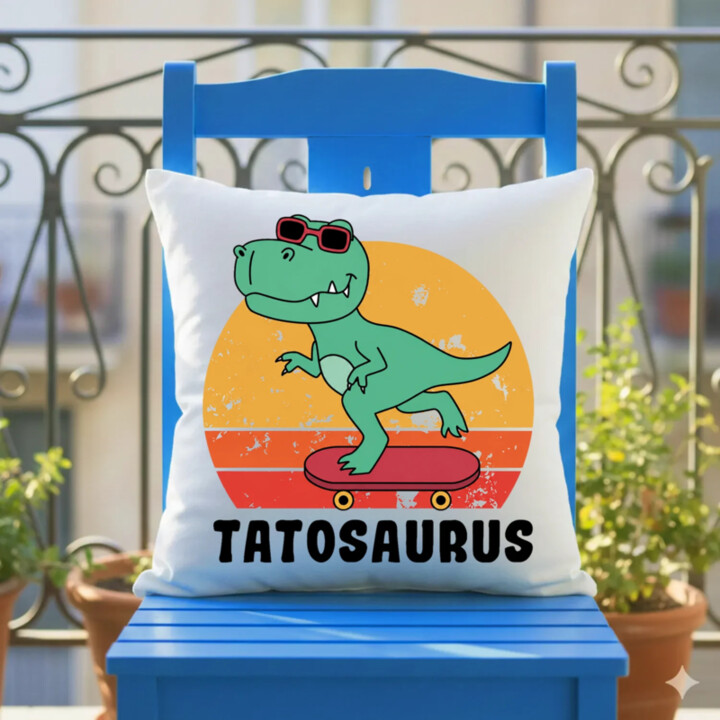 Tatosaurus - vankúš s potlačou