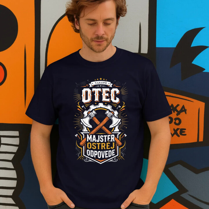 Najlepší Otec Majster Ostrou Odpovede - pánske tričko s potlačou