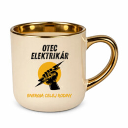Otec elektrikár. Energia celej rodiny – Elegantný hrnček na darček