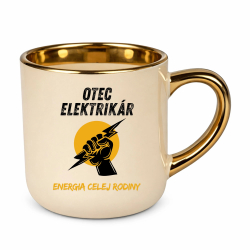 Otec elektrikár. Energia celej rodiny – Elegantný hrnček na darček