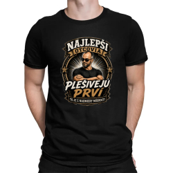 Najlepší otcovia plešivejú prví. To je z nadmiery múdrosti - pánske tričko s potlačou