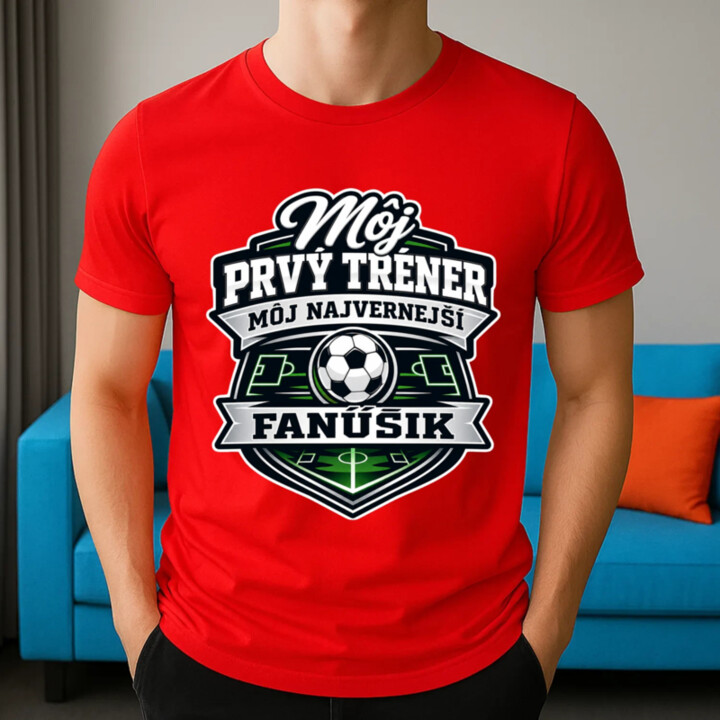 Môj prvý tréner, môj najvernejší fanúšik - pánske tričko s potlačou