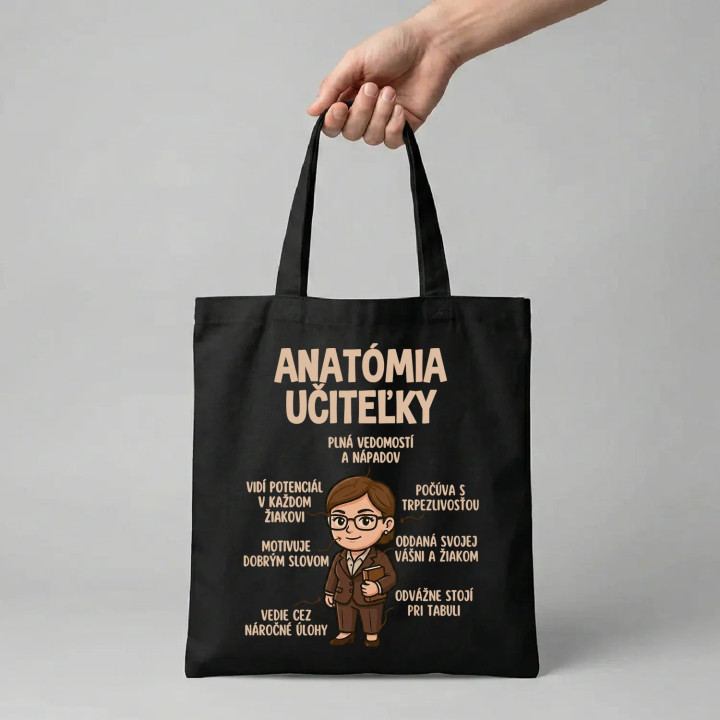 Anatómia učiteľky - taška s potlačou